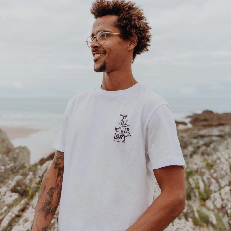 Saltrock Men's Lost Ships SS Tee - White-3